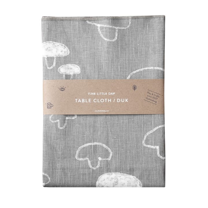 Mantel lino Mushroom 147x147 cm - gris - Fine Little Day