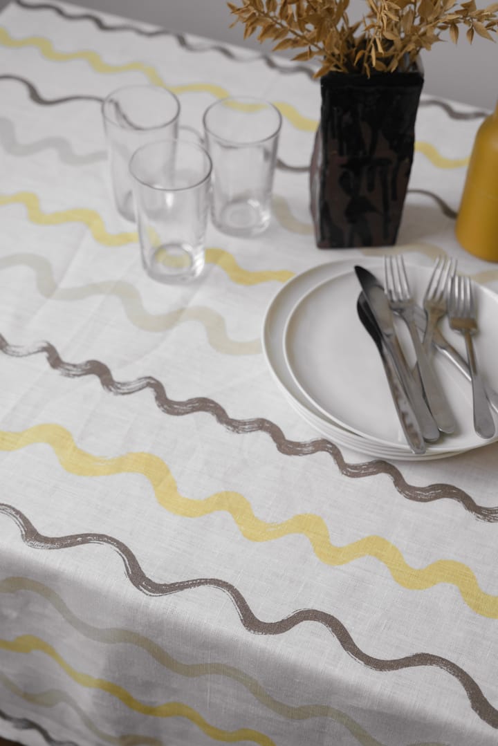 Mantel Randig 149x250 cm, White-yellow Fine Little Day