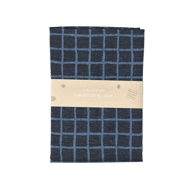 Mantel Rutig jacquard 147x147 cm, Blue-black Fine Little Day