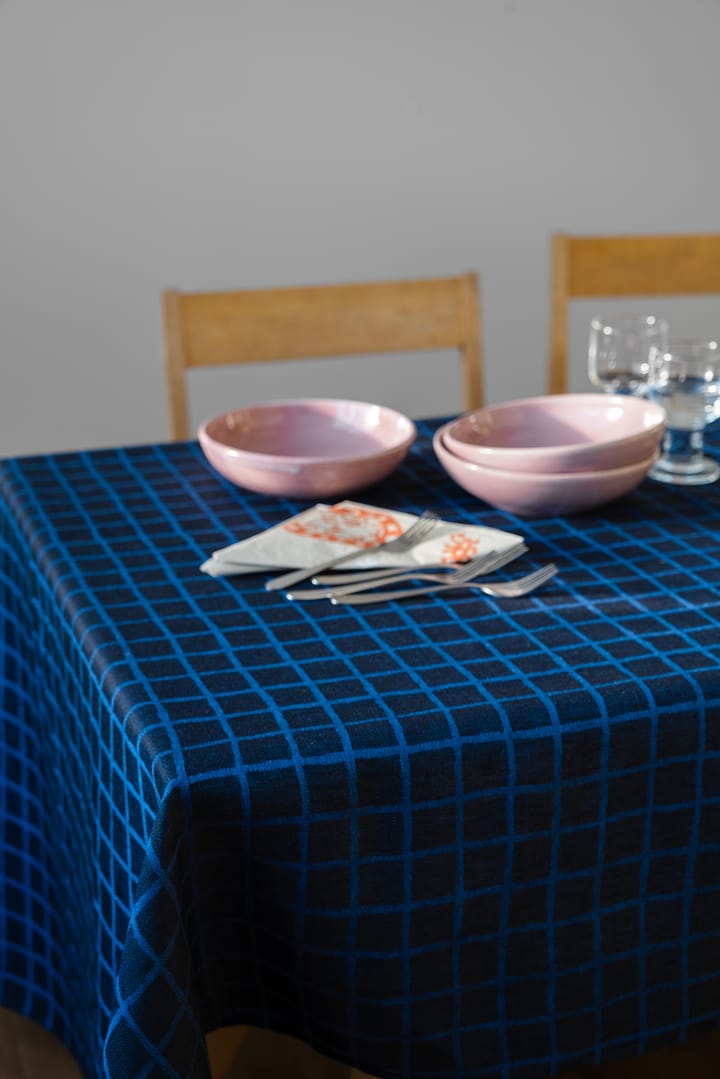 Mantel Rutig jacquard 147x147 cm, Blue-black Fine Little Day