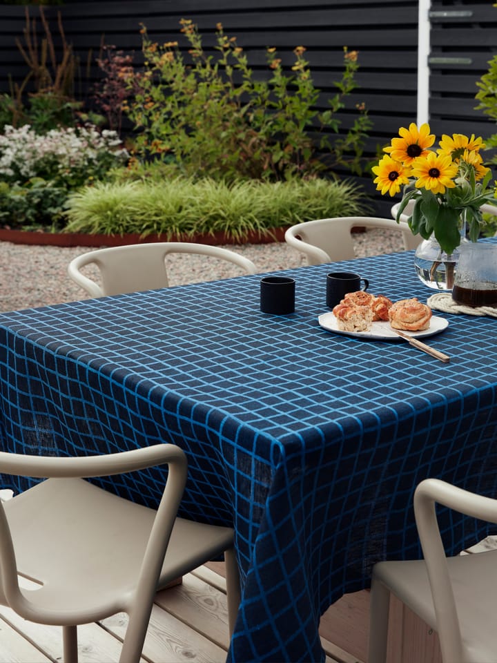 Mantel Rutig jacquard 147x147 cm, Blue-black Fine Little Day