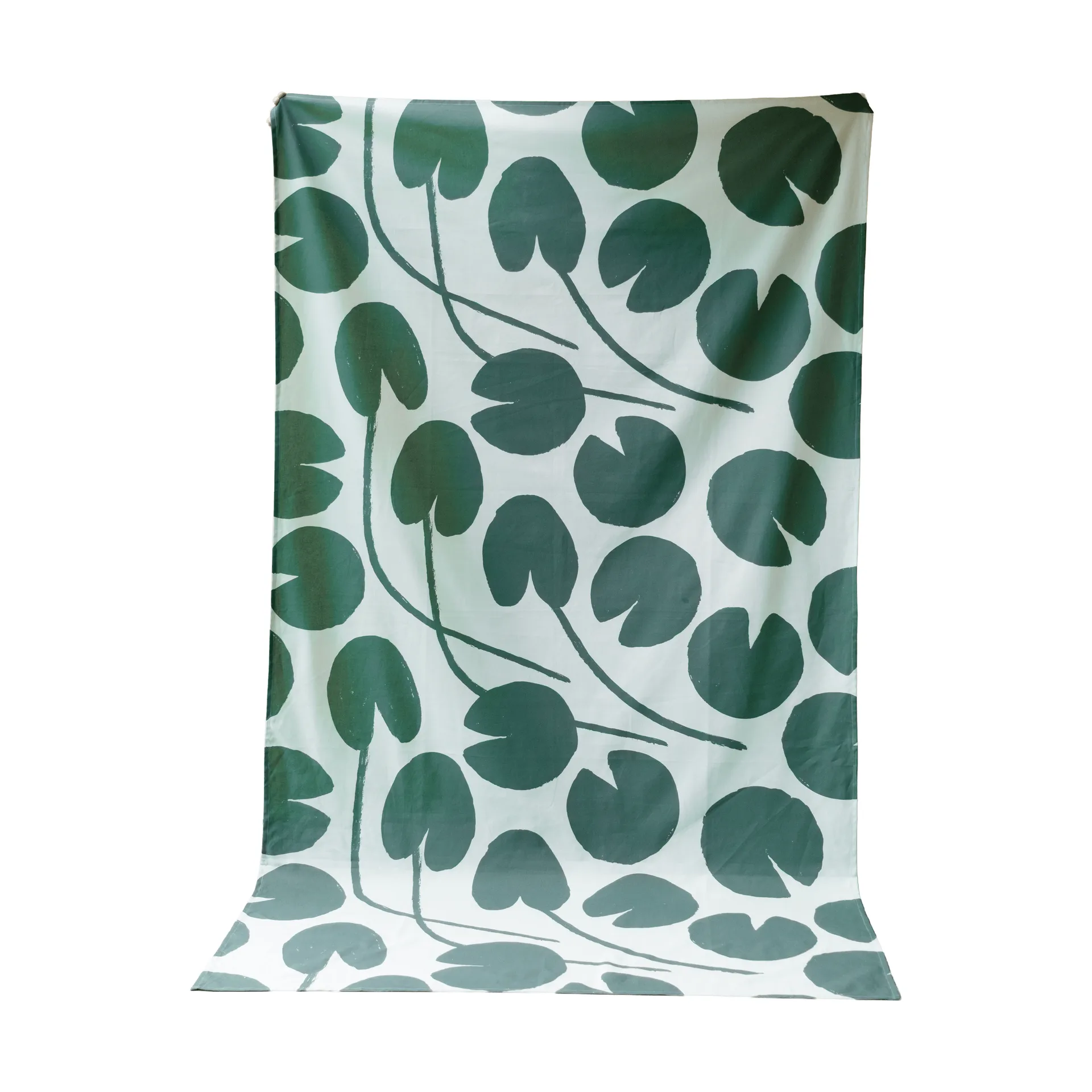 Mantel Water lilies, Verde claro-verde, 147x147 cm Fine Little Day