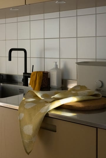 Paño de cocina Bouquet 58x58 cm - amarillo-blanco - Fine Little Day