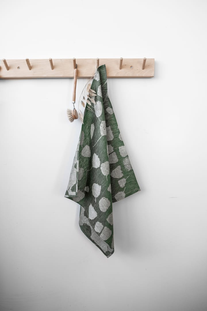 Paño de cocina Bouquet 58x58 cm, verde-blanco Fine Little Day