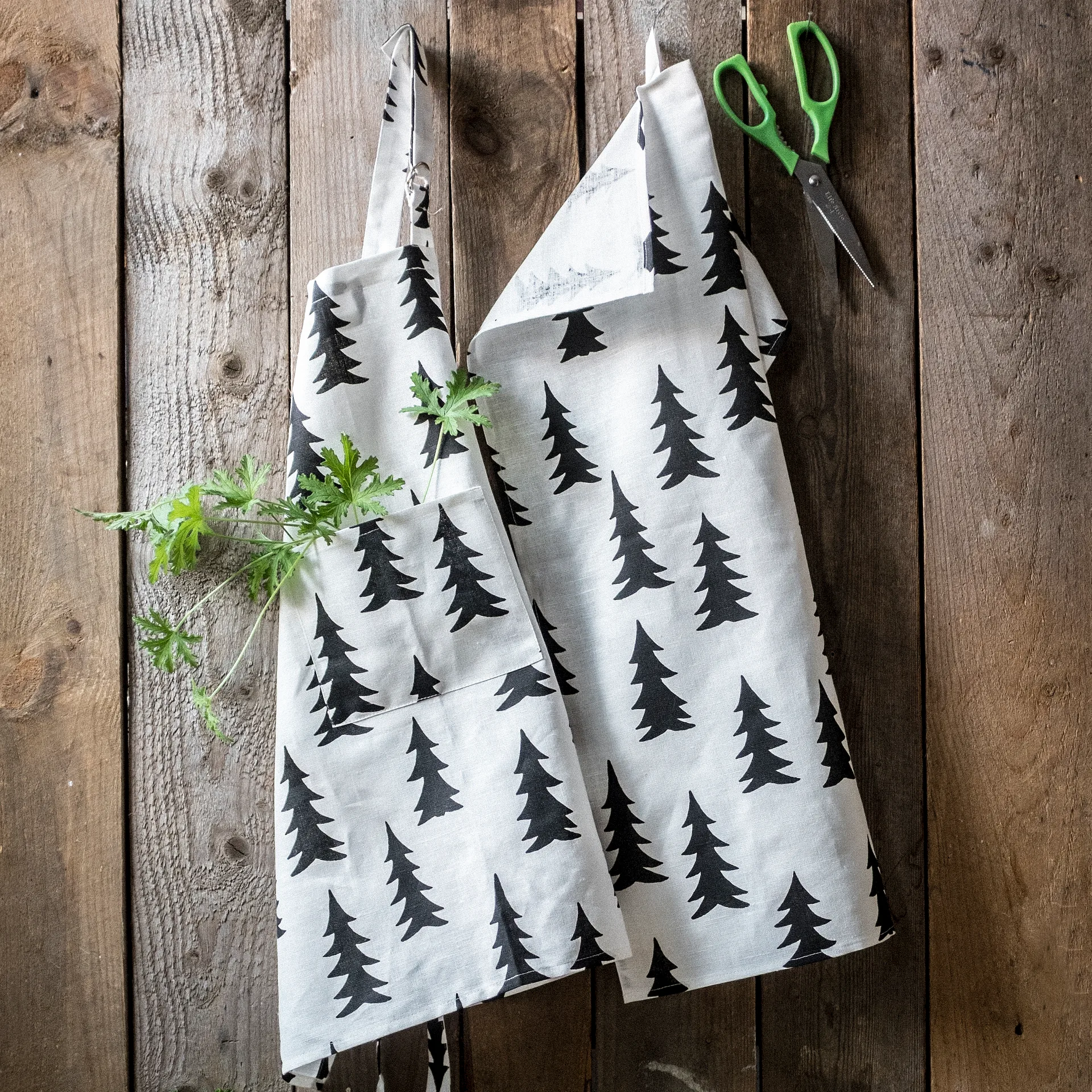 Paño de cocina Gran, blanco-negro Fine Little Day