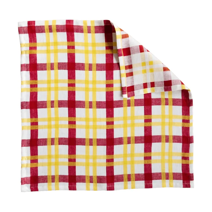 Paño de cocina Grid - Amarillo, 58x58 cm - Fine Little Day