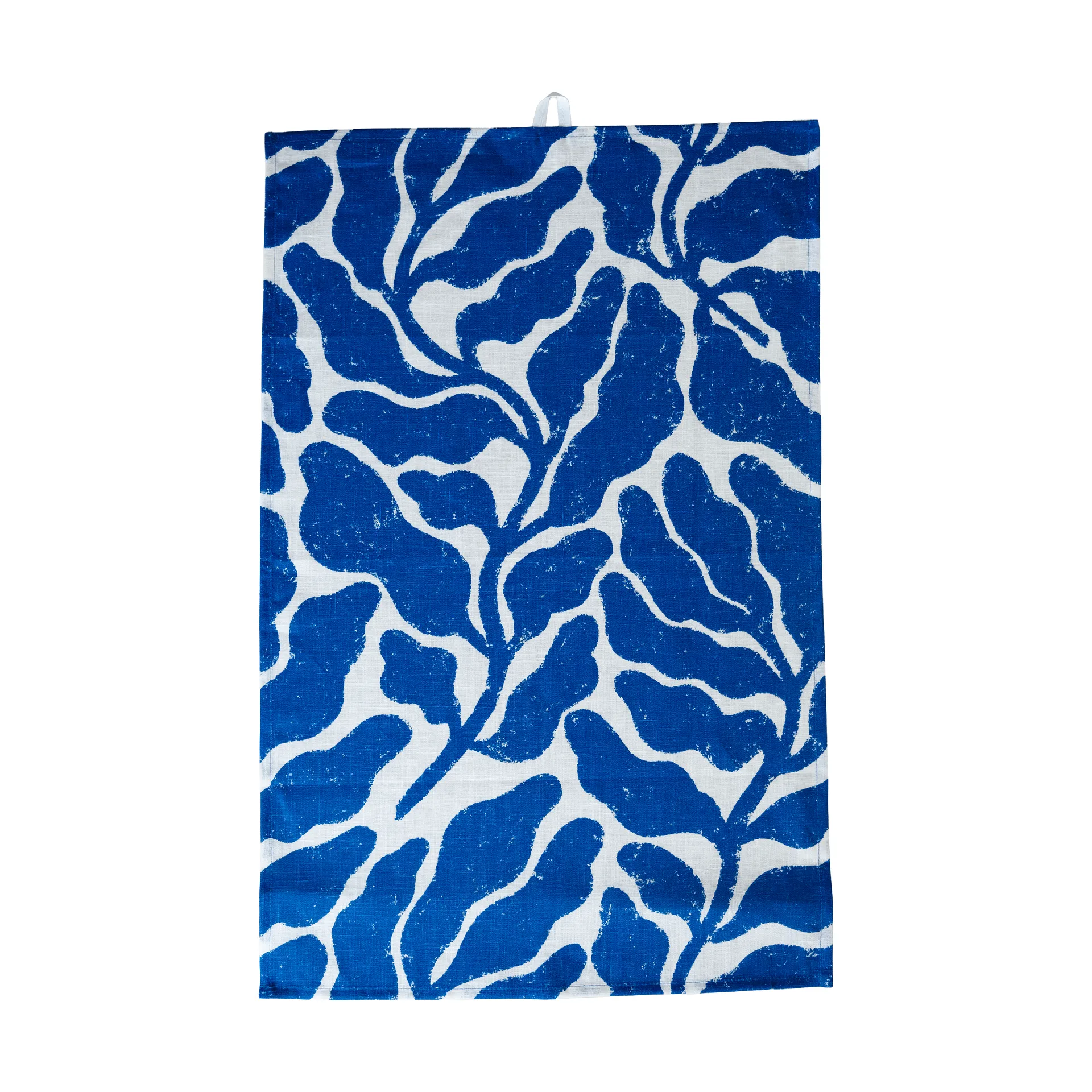 Paño de cocina Leaves, Blanco-azul, 47x70 cm Fine Little Day