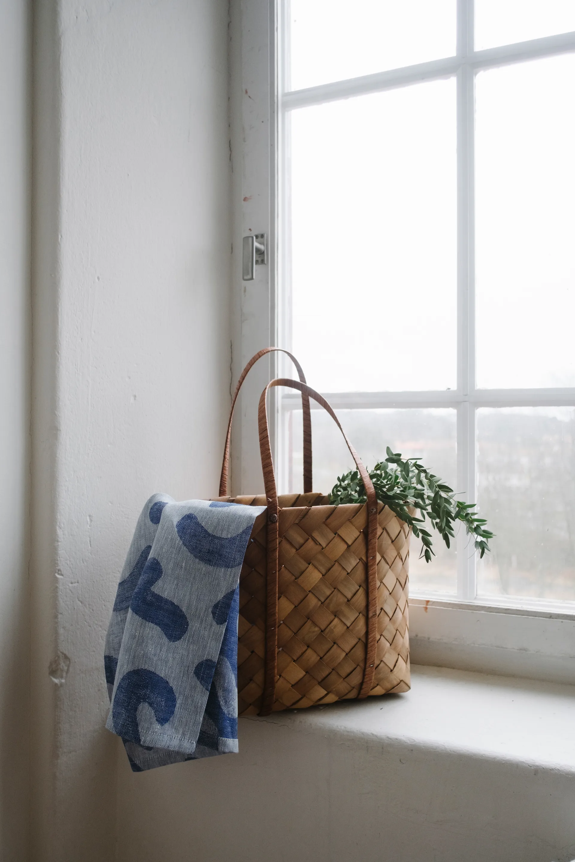 Paño de cocina Udon 58x58 cm, azul-blanco Fine Little Day