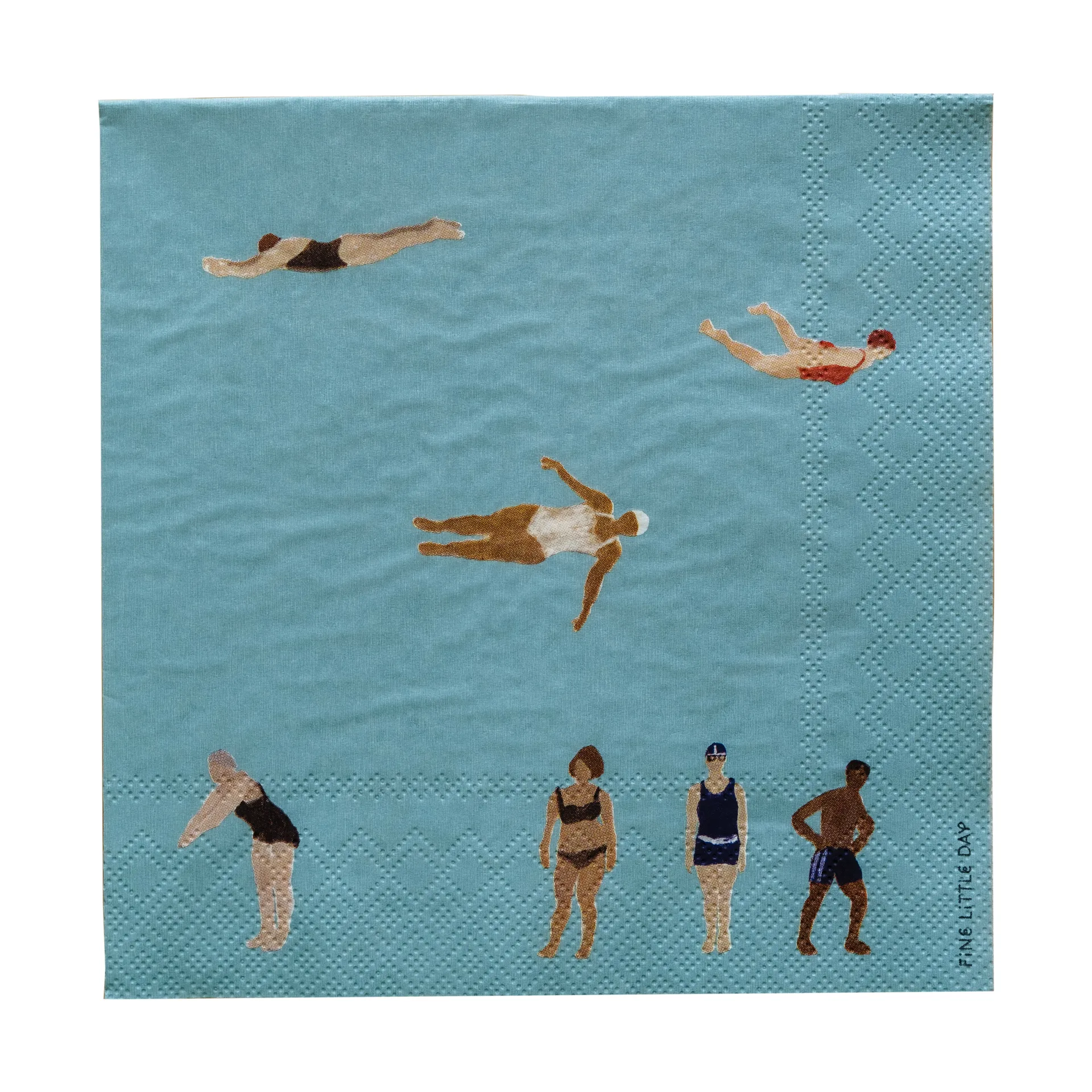 Servilletas de papel Swimmers 33x33 cm, 25-pack, Multi Fine Little Day