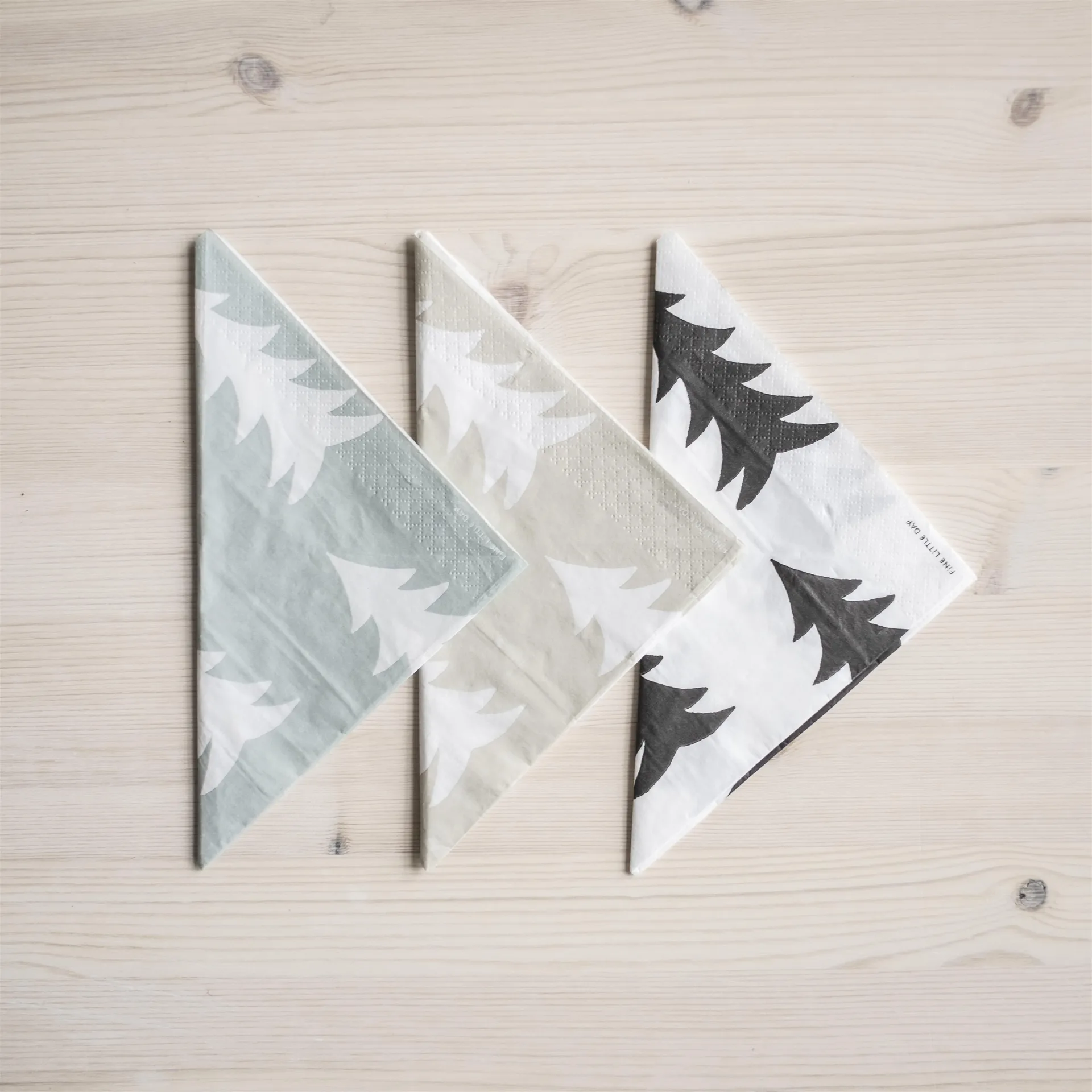 Servilletas Gran, set de 25, sand-blanco Fine Little Day