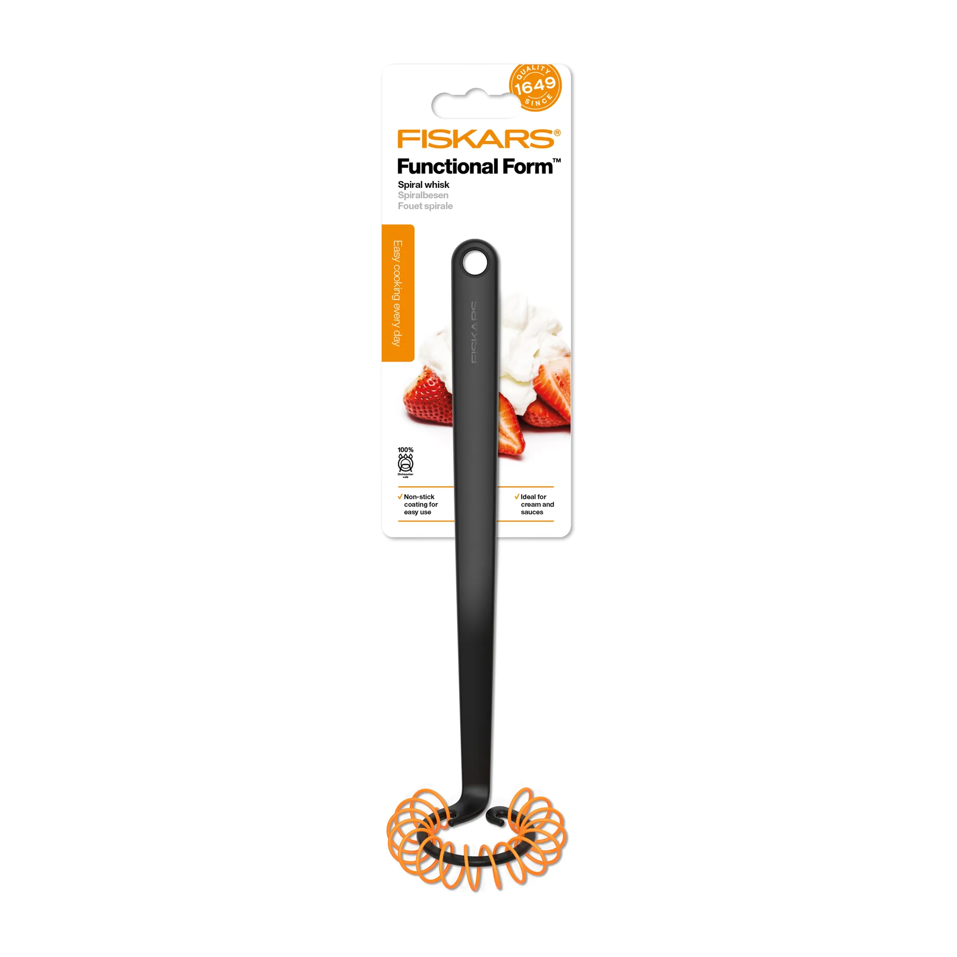 Batidor con espiral Functional Form, negro Fiskars