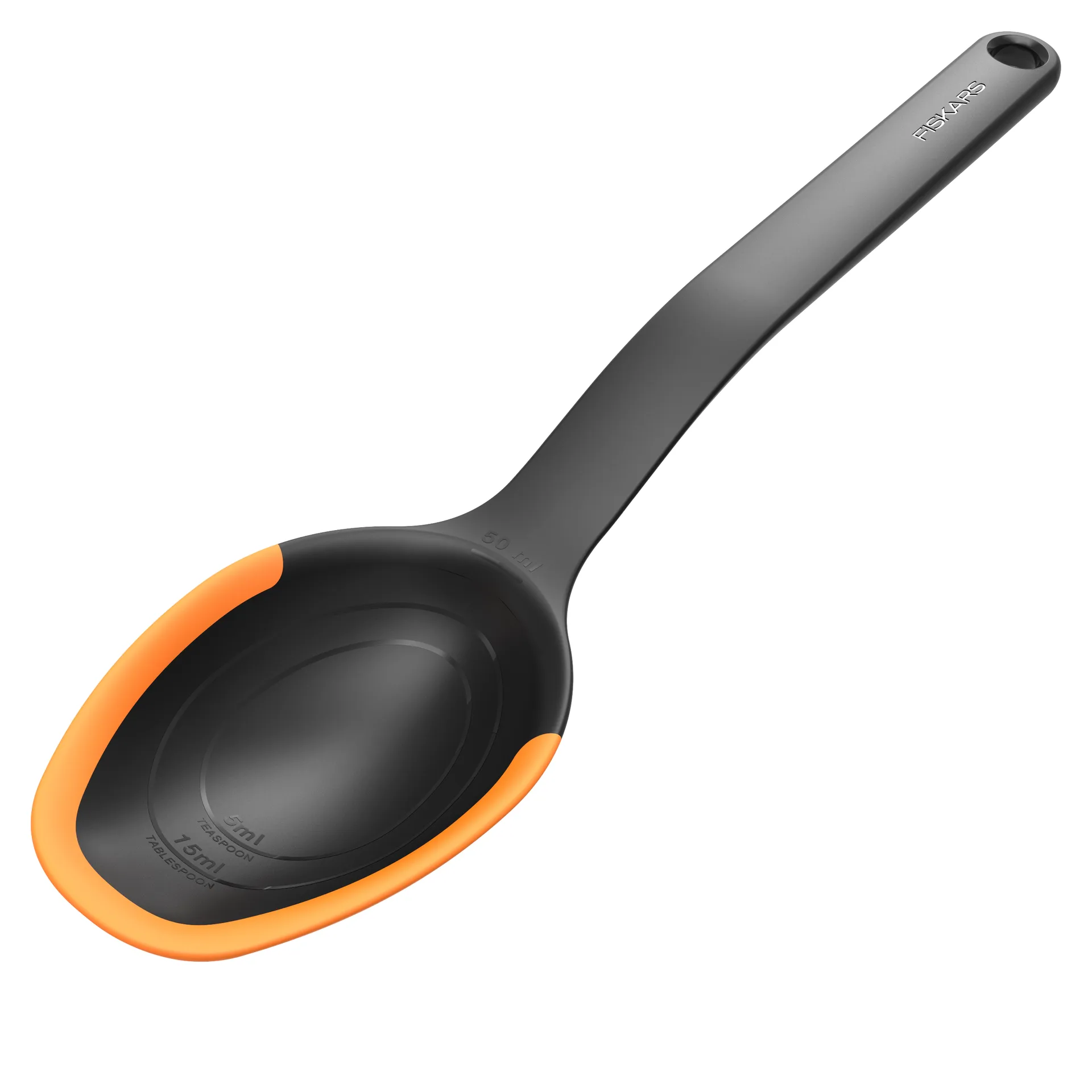Cuchara de silicona Functional Form 29 cm, negro Fiskars