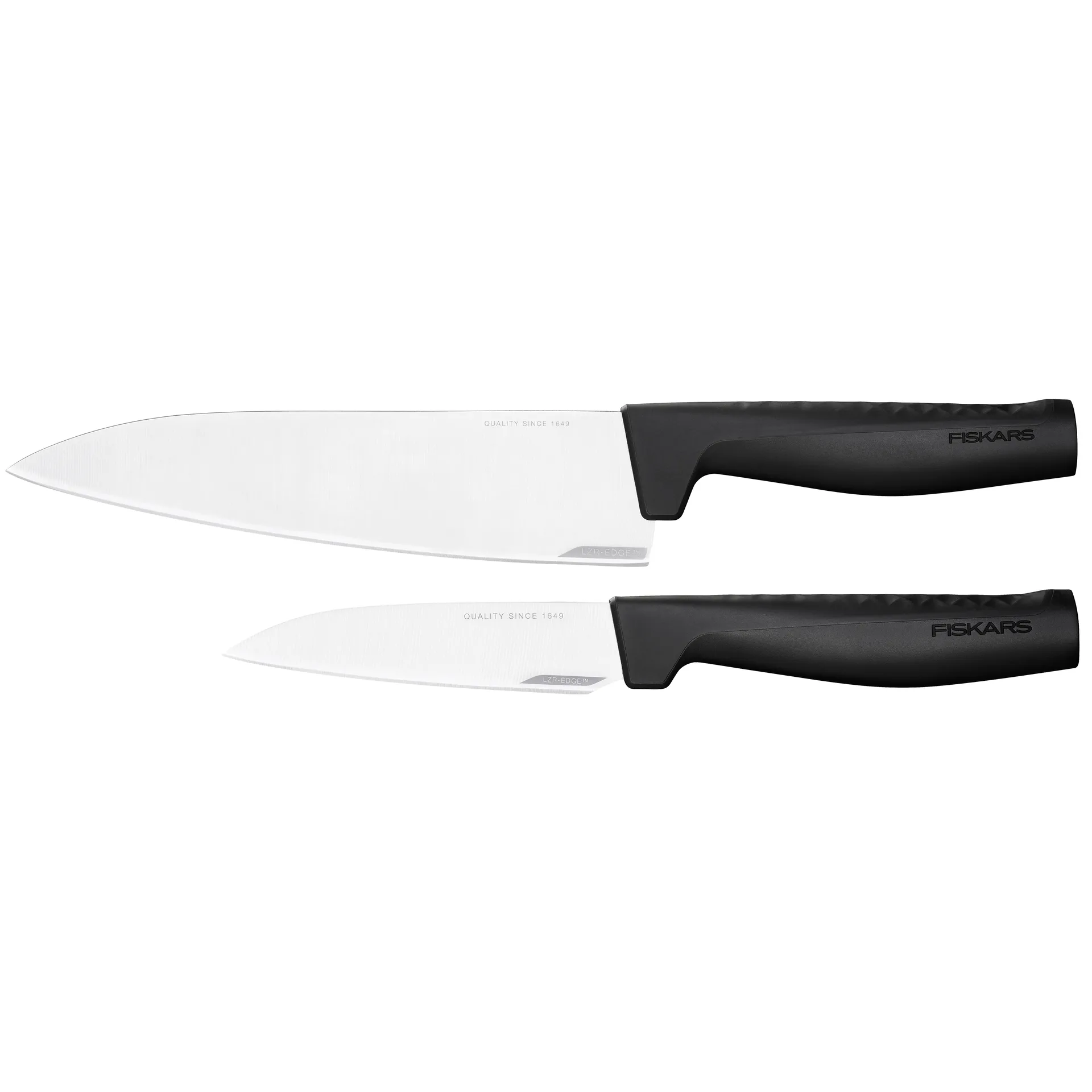 Cuchillo de chef y cuchillo de verduras Hard Edge, 2 piezas Fiskars