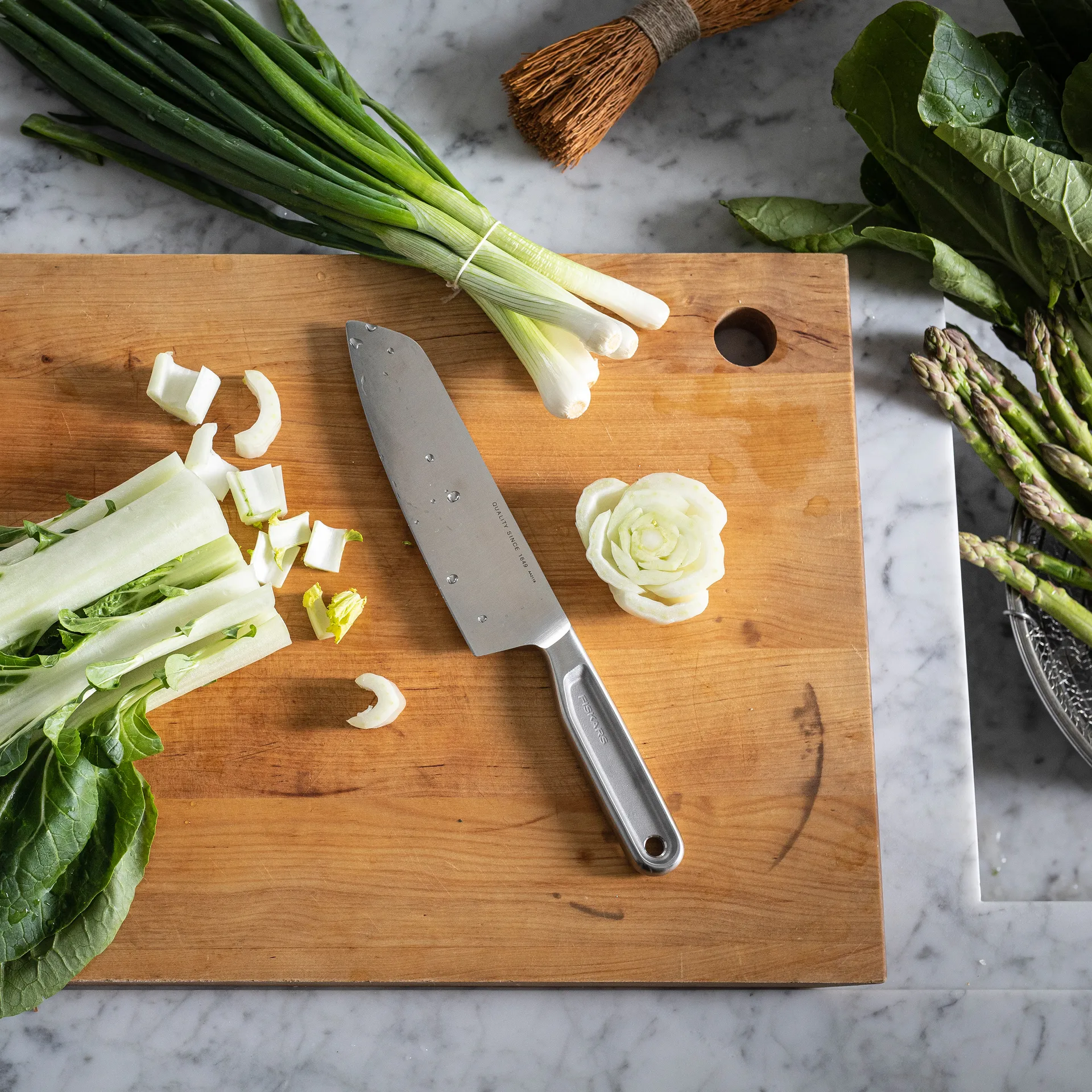 Cuchillo santoku All Steel, 17 cm Fiskars