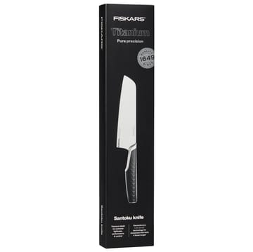Cuchillo santoku Titanium 16 cm - negro - Fiskars