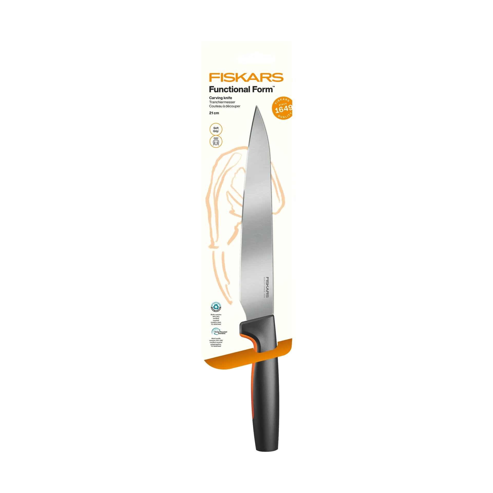 Functional Form cuchillo cebollero, Acero inoxidable Fiskars