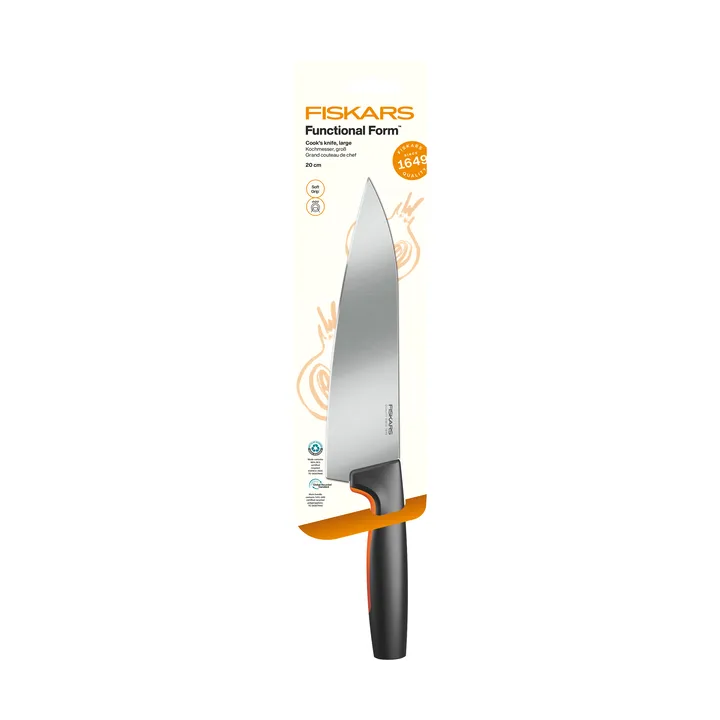 Functional Form cuchillo de chef - grande, de acero inoxidable - Fiskars