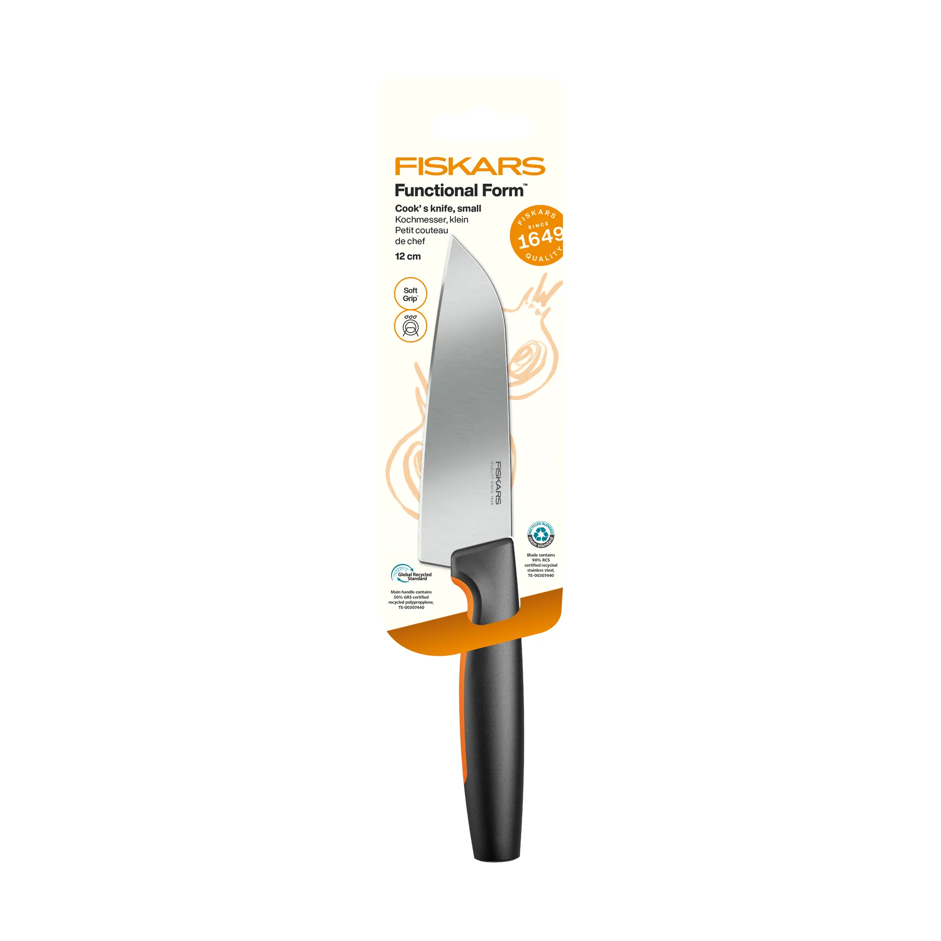 Functional Form cuchillo de chef, Pequeño, de acero inoxidable Fiskars