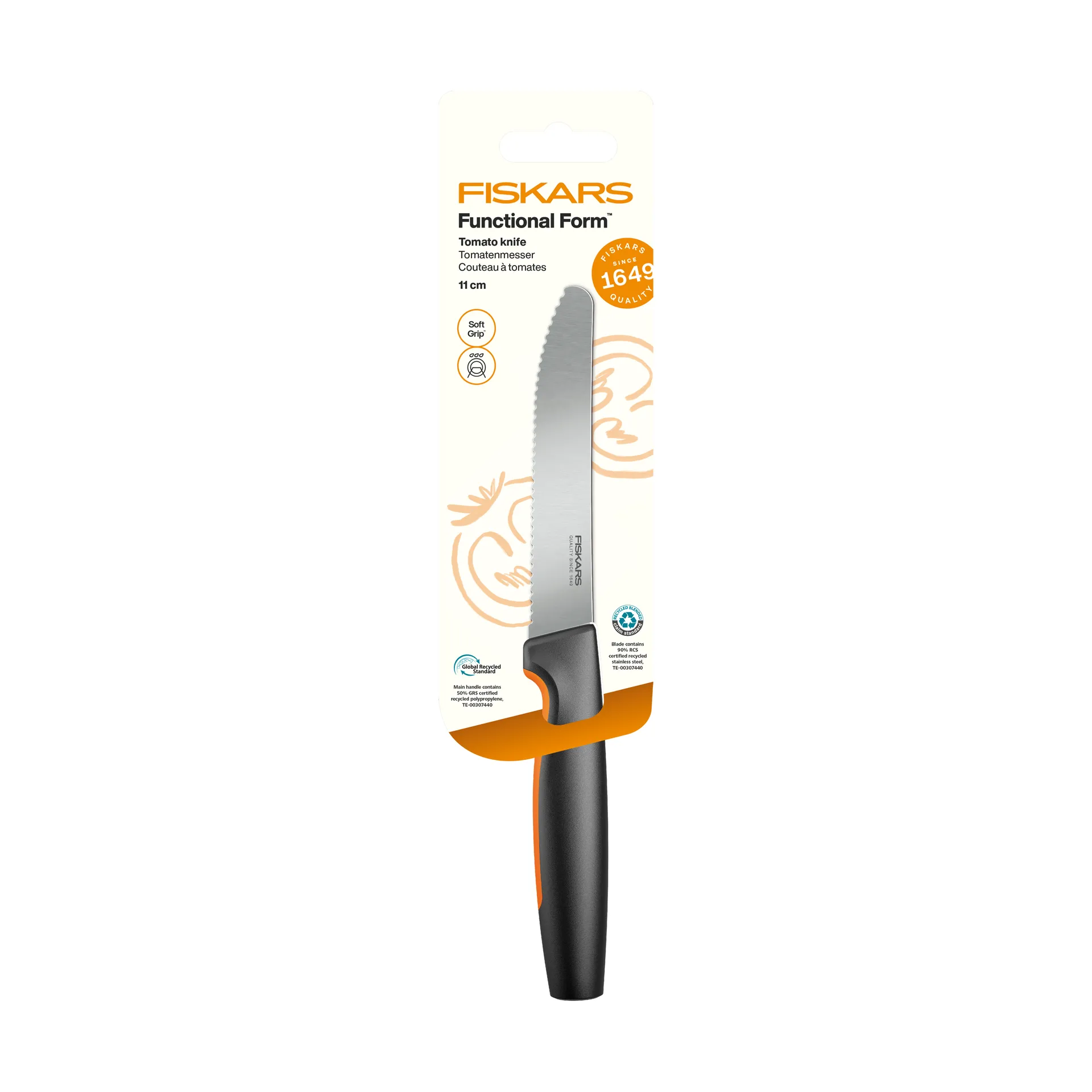 Functional Form cuchillo para tomates, Acero inoxidable Fiskars