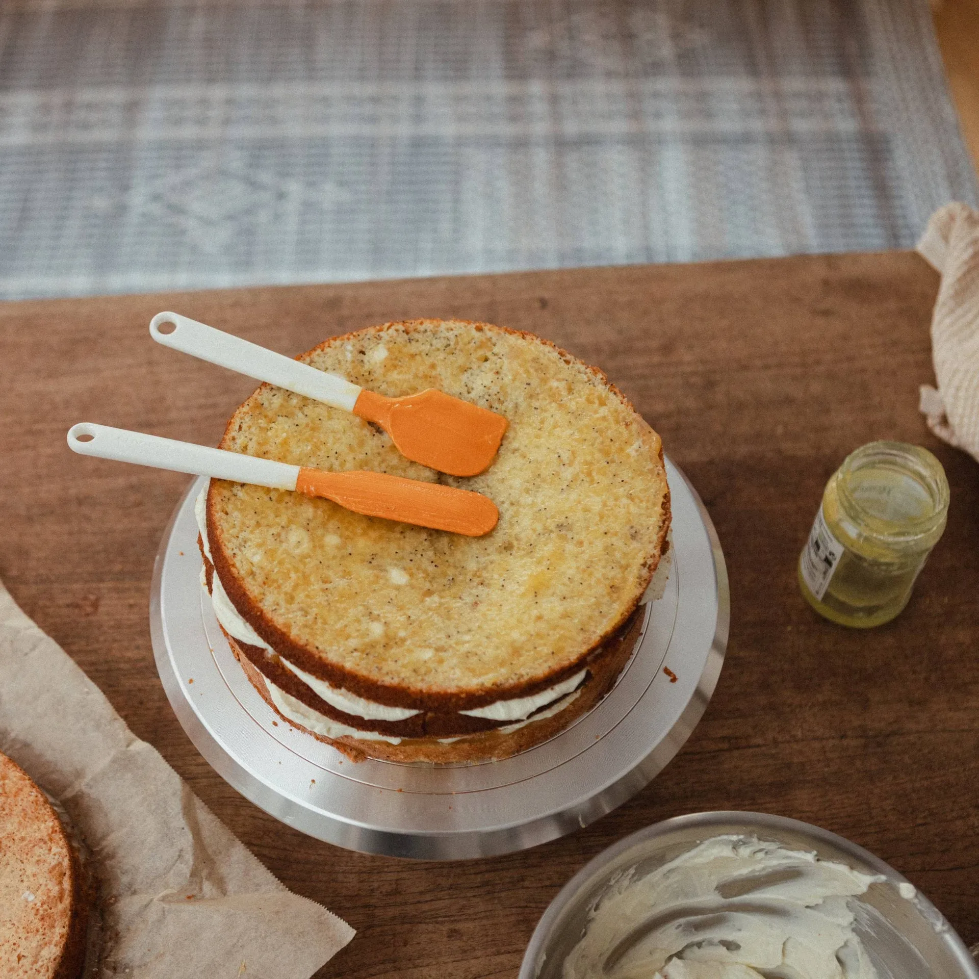 Functional Form espátula y mini espátula de repostería, plástico y silicona, 2 piezas Fiskars
