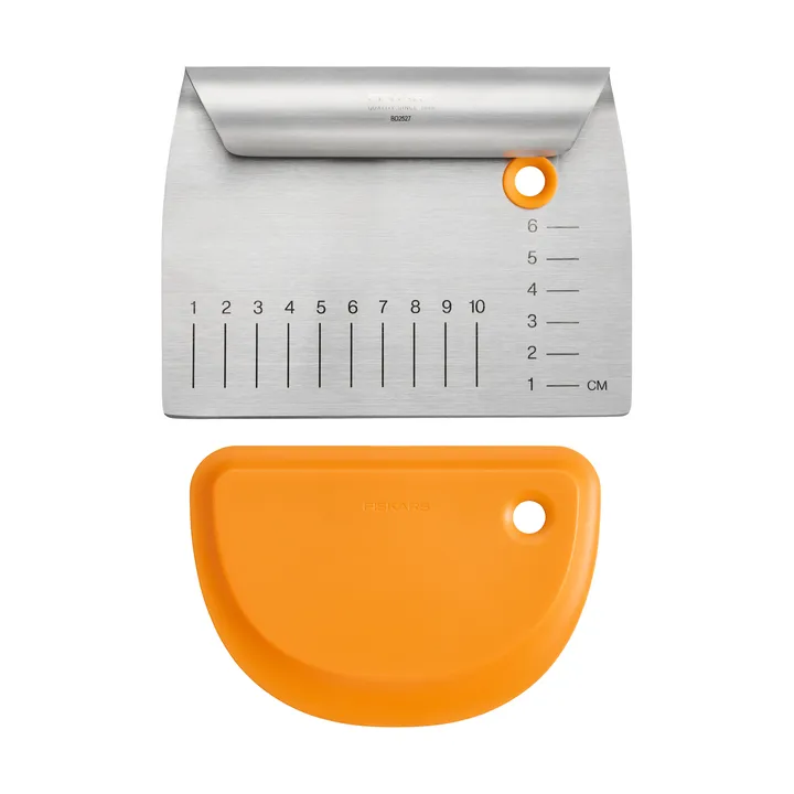 Functional Form rasqueta para masa - metal y silicona, 2 piezas - Fiskars