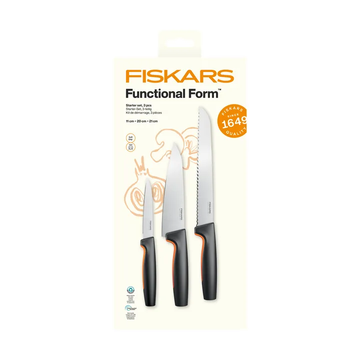 Functional Form set de inicio - Acero inoxidable, 3 piezas - Fiskars