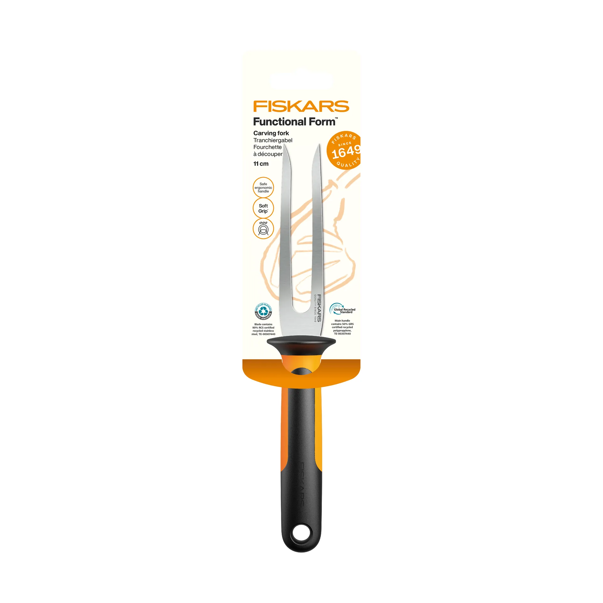 Functional Form tenedor para carne, Acero inoxidable Fiskars