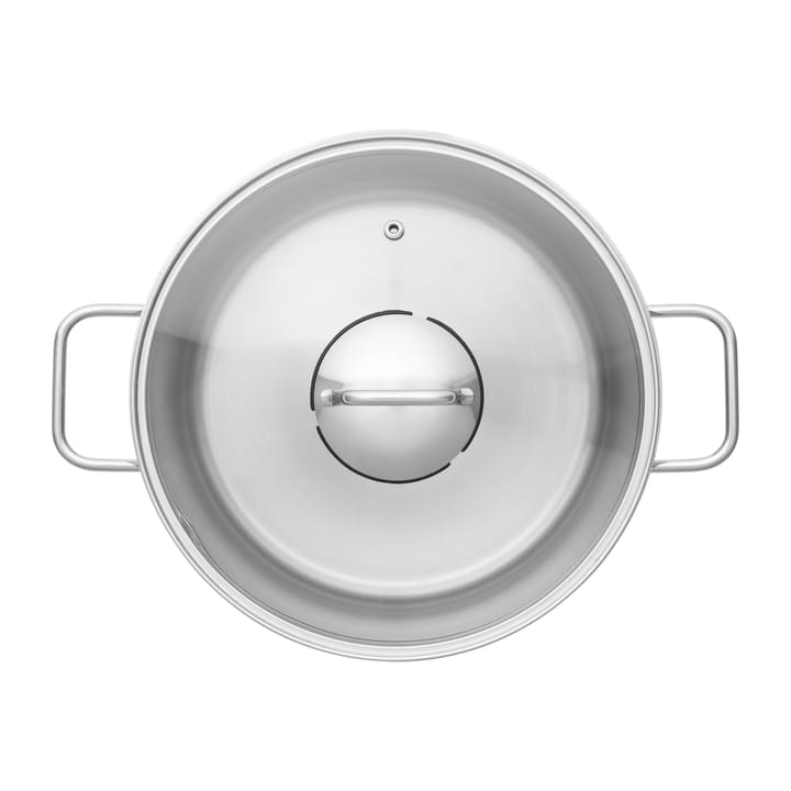 Juego de cazuela y olla con tapa de cristal Fiskars 3 piezas, Acero inoxidable Fiskars