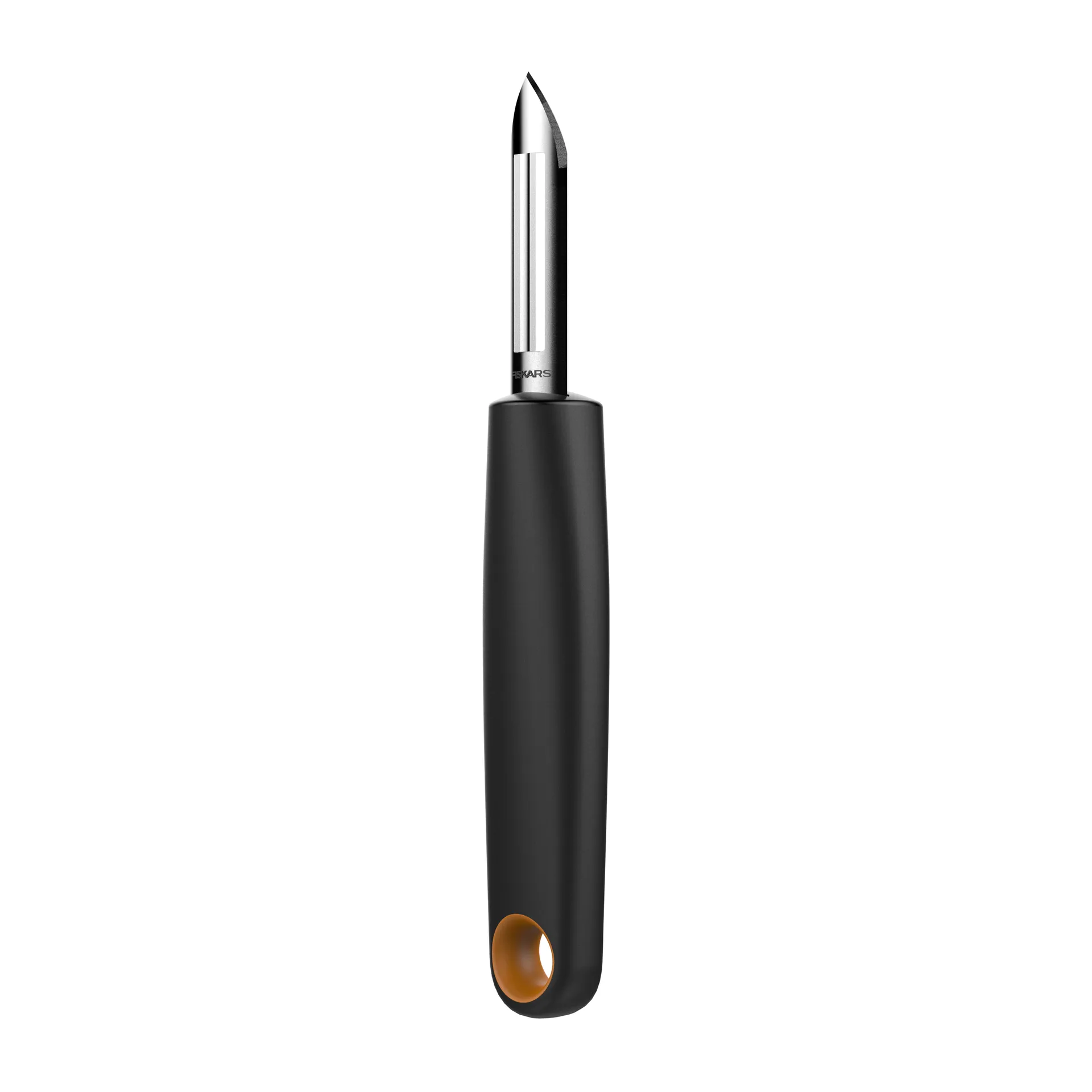 Pelador de patata Functional Form hoja fija, negro Fiskars
