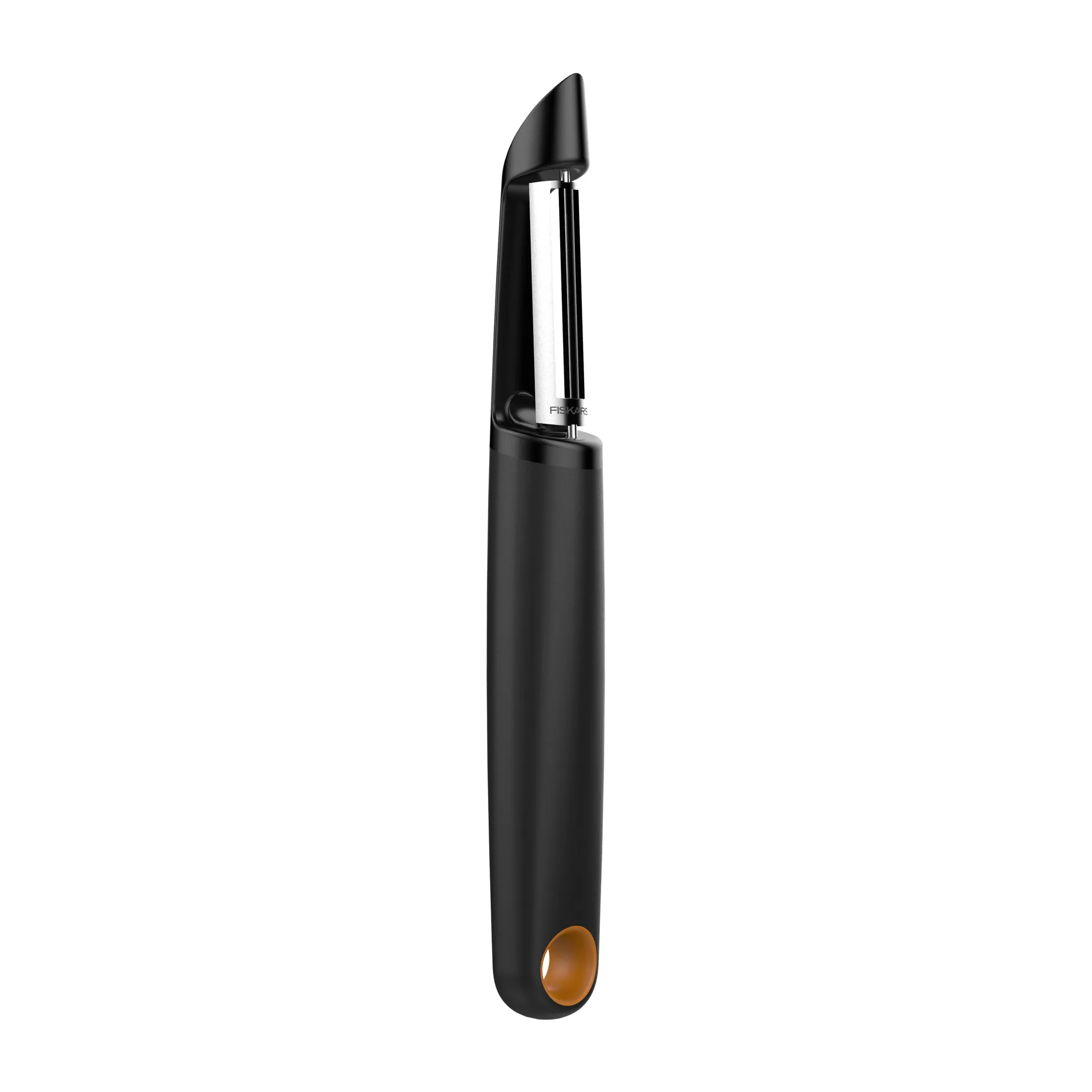 Pelador de patata Functional Form hoja móvil, negro Fiskars