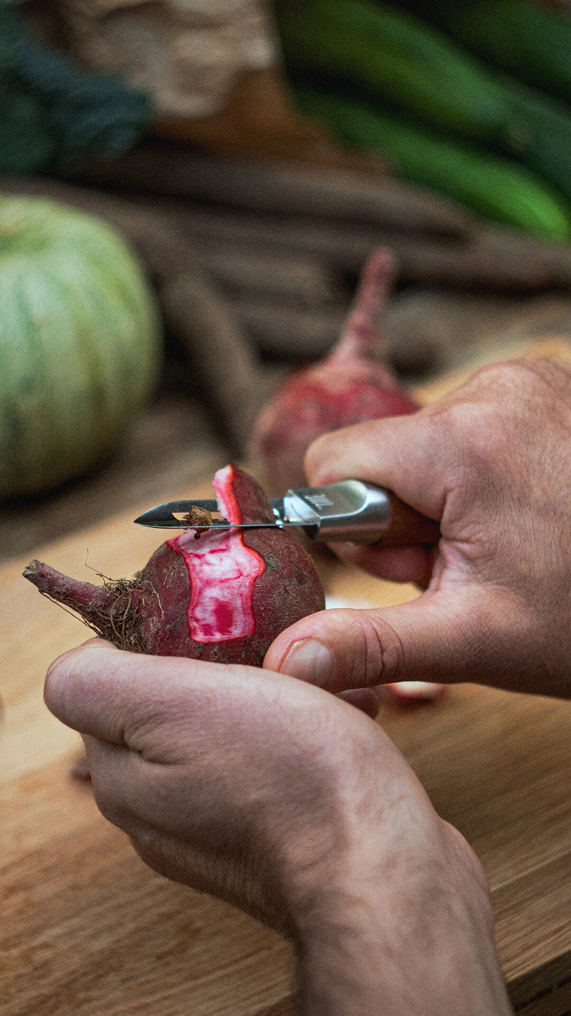 Pelador de patatas Norden, acero inoxidable-abedul Fiskars