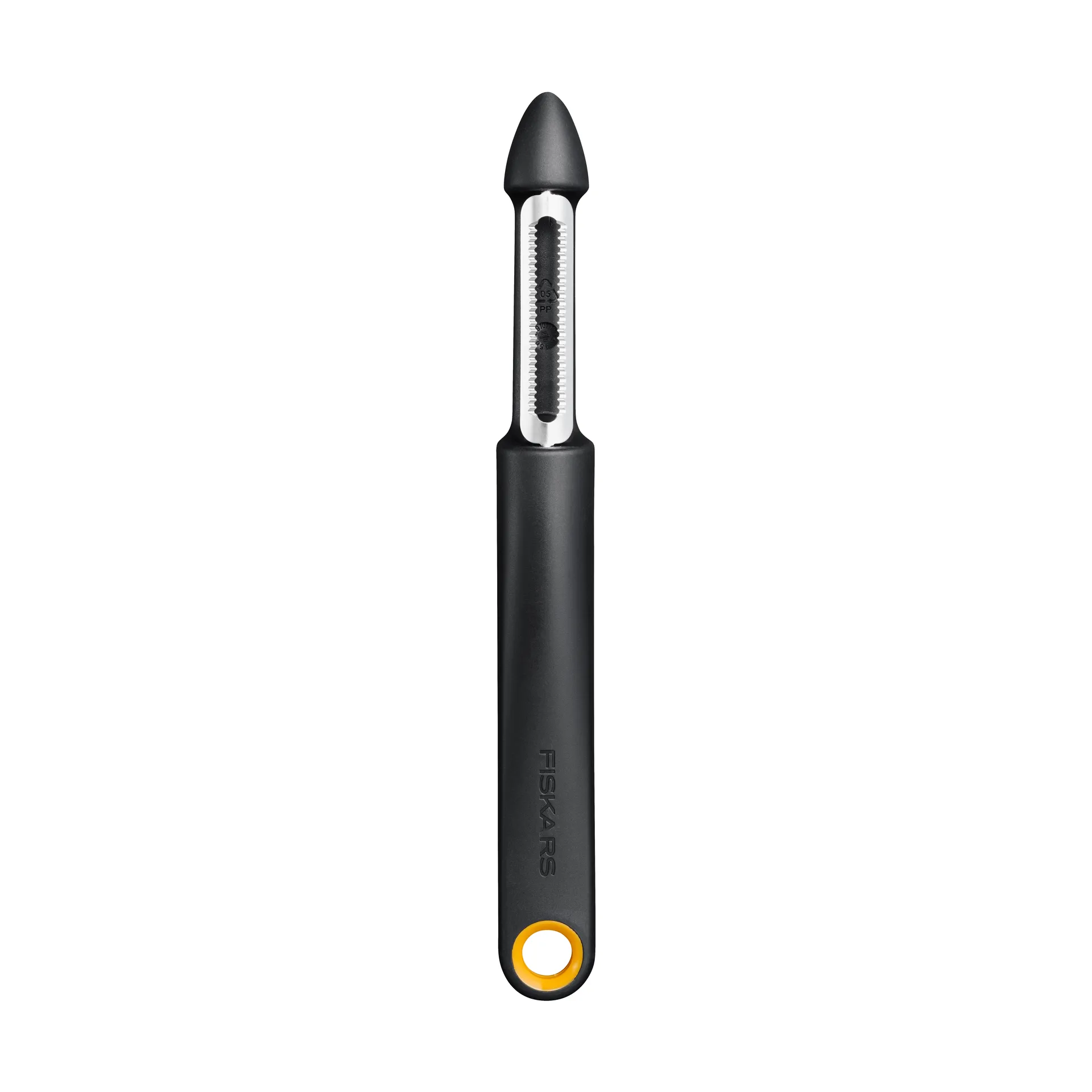 Pelador Functional Form, Negro, pelador de fruta, hoja móvil Fiskars