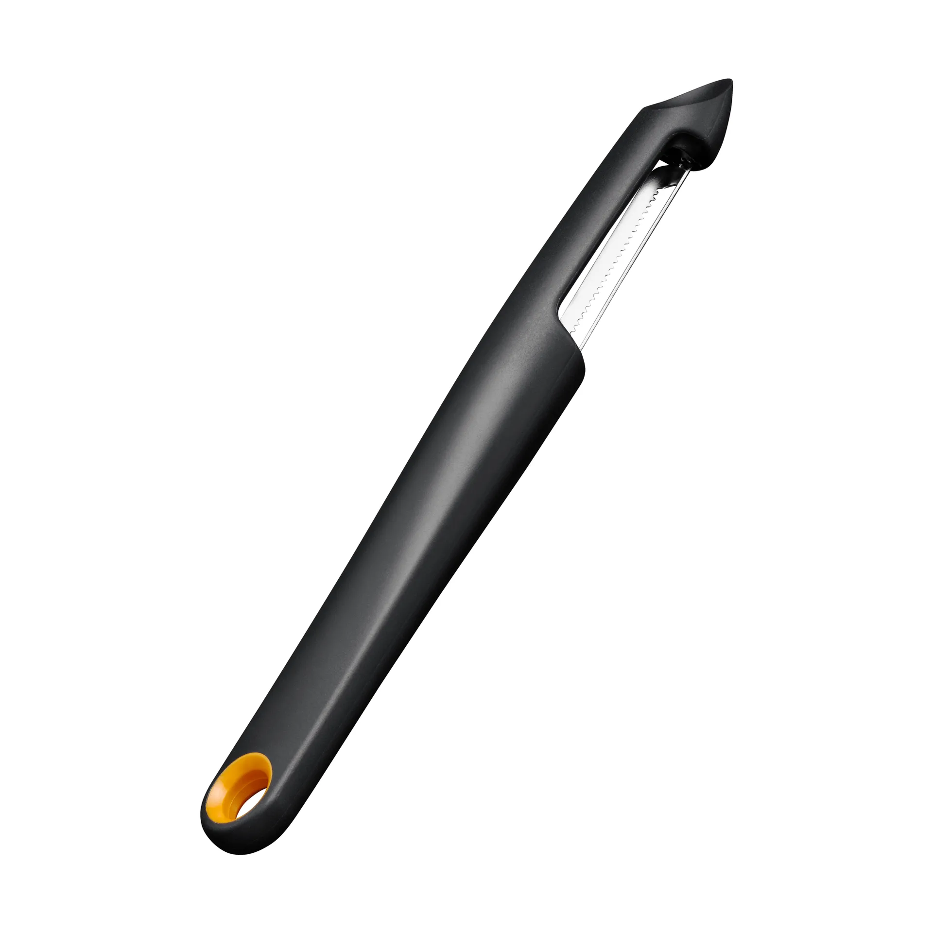 Pelador Functional Form, Negro, pelador de fruta, hoja móvil Fiskars