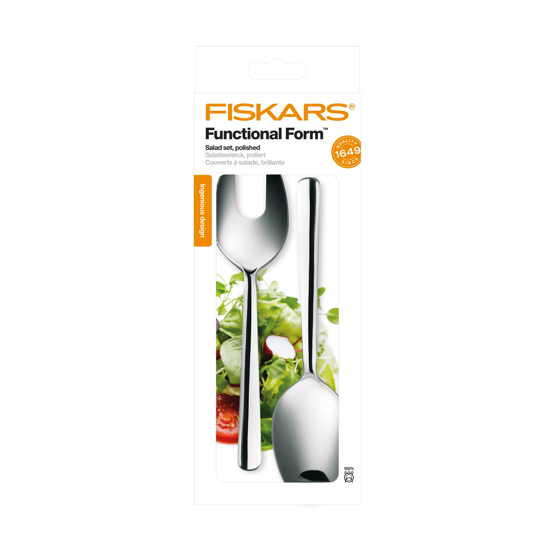 Set de 2 cubiertos de ensalada Functional Form, Brillante Fiskars