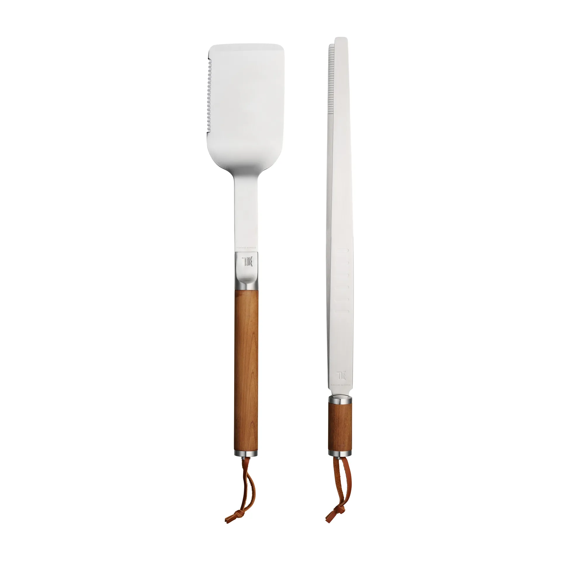 Set de 2 piezas para parrilla Norden, acero inoxidable-abedul Fiskars