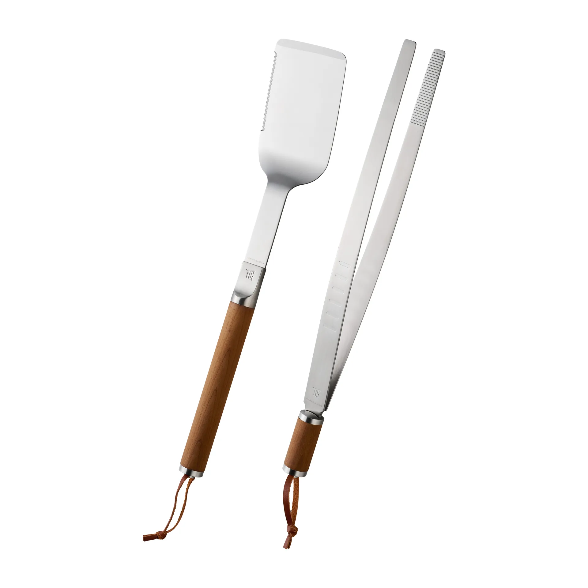 Set de 2 piezas para parrilla Norden, acero inoxidable-abedul Fiskars