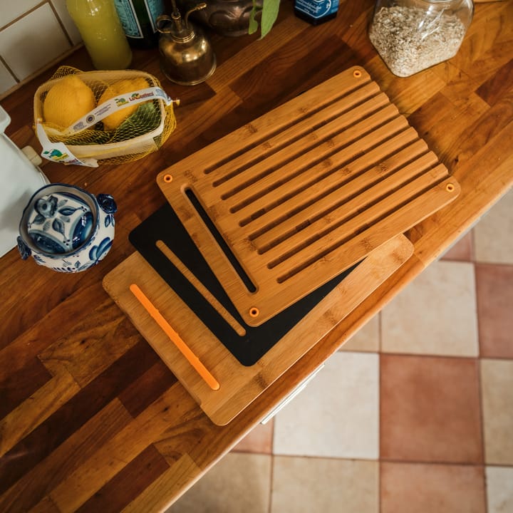 Set de 3 tablas de cortar Functional Form, bambú-plástico Fiskars