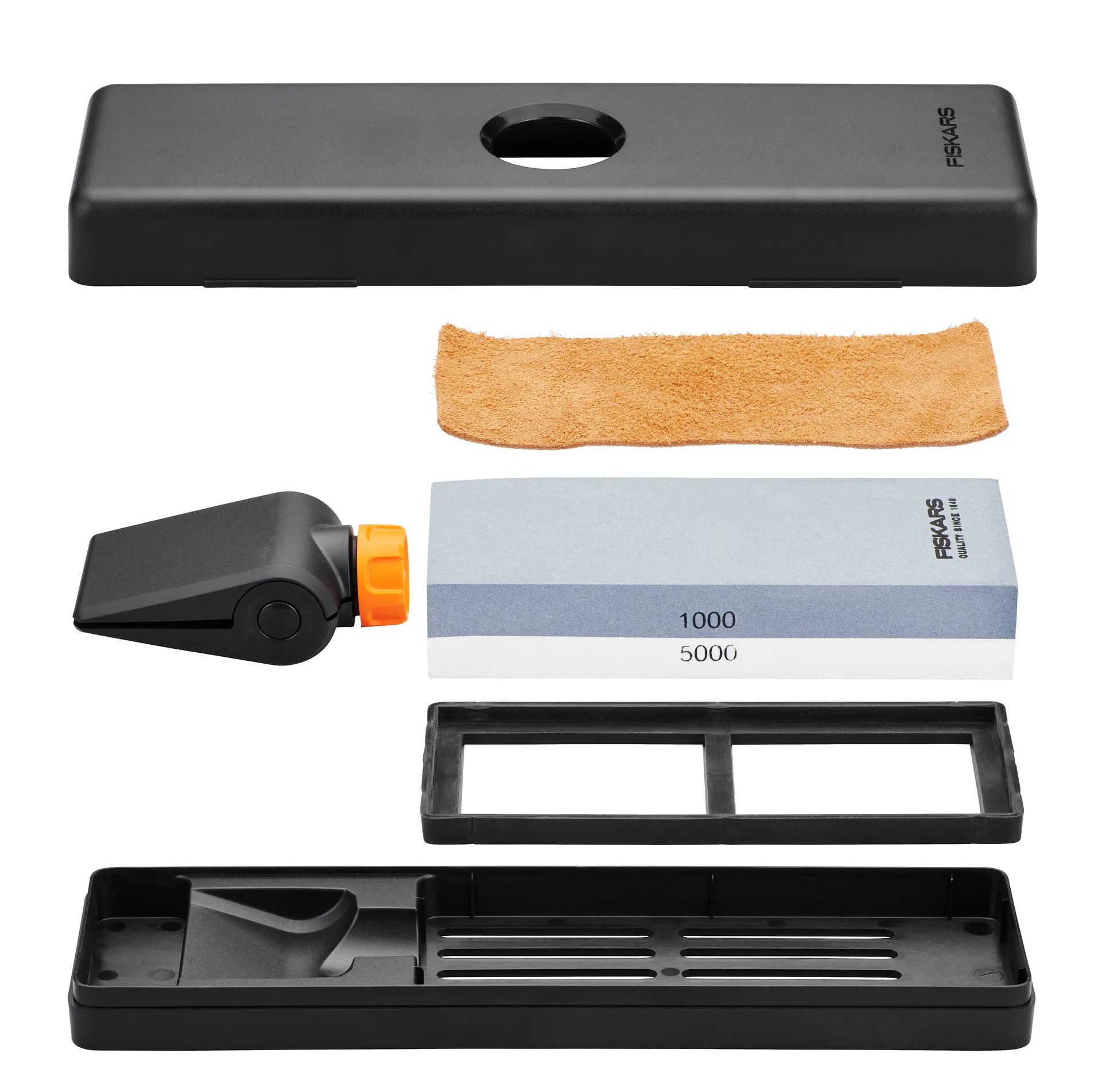Set de afilador Fiskars, negro-naranja Fiskars