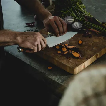 Set de cuchillos, cuchillo de chef + cuchillo para verduras Norden 2 piezas - Acero inoxidable-abedul - Fiskars