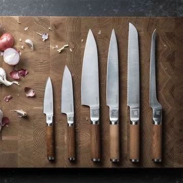 Set de cuchillos, cuchillo de chef + cuchillo para verduras Norden 2 piezas - Acero inoxidable-abedul - Fiskars