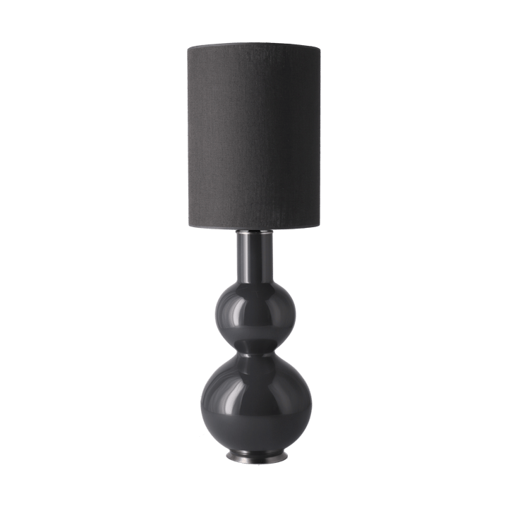 Lámpara de mesa Augusta base de lámpara gris - Lino Negro L - Flavia Lamps