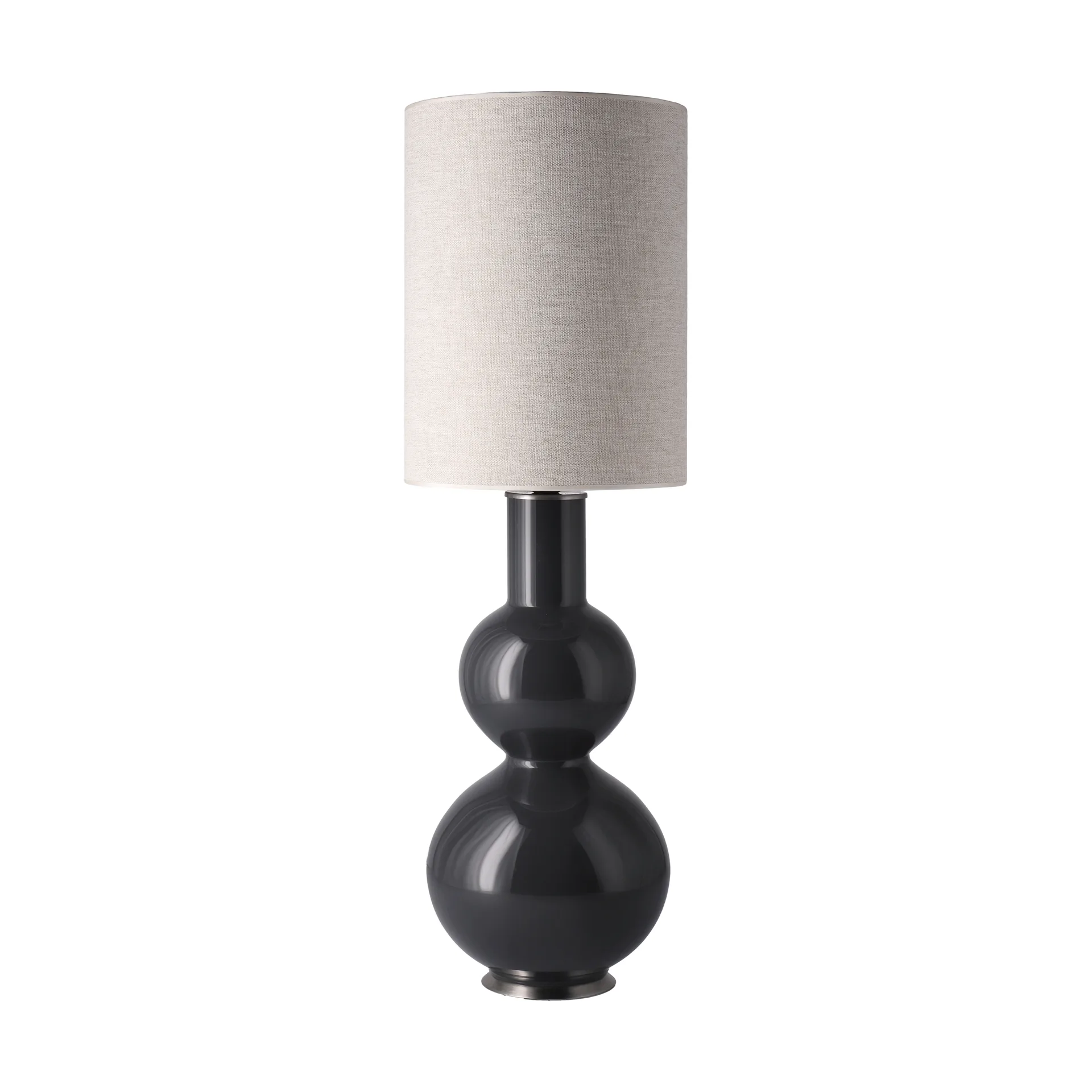 Lámpara de mesa Augusta base de lámpara gris, London Beige L Flavia Lamps