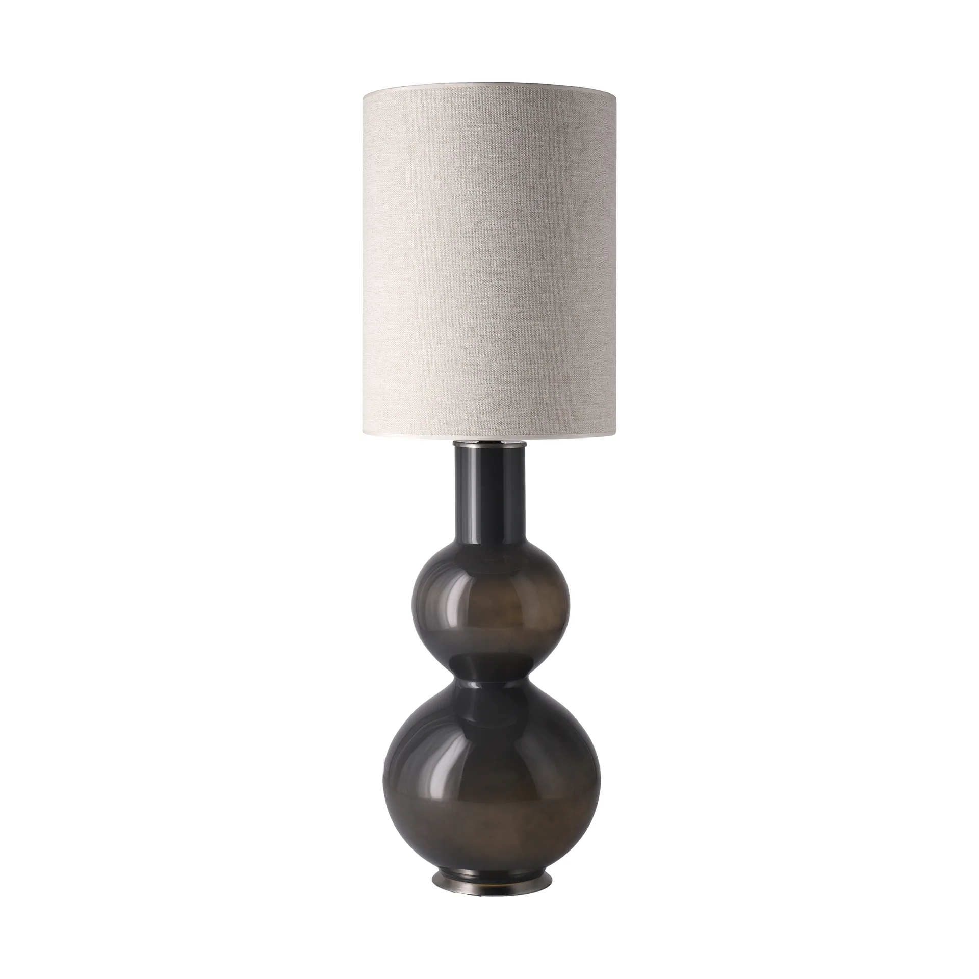 Lámpara de mesa Augusta base de lámpara gris, London Beige L Flavia Lamps