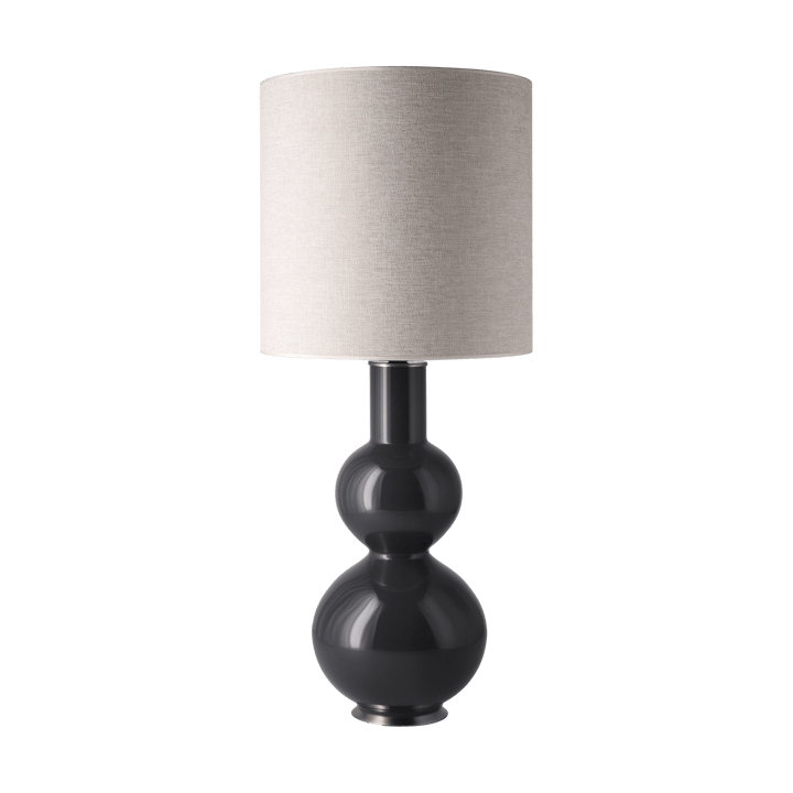 Lámpara de mesa Augusta base de lámpara gris - London Beige M - Flavia Lamps