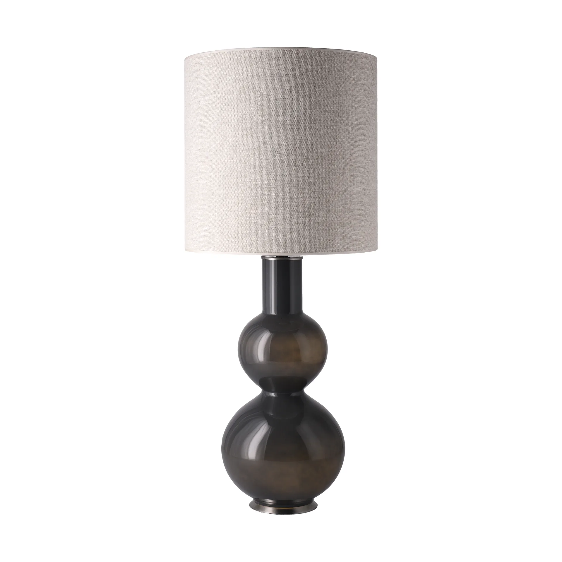 Lámpara de mesa Augusta base de lámpara gris, London Beige M Flavia Lamps