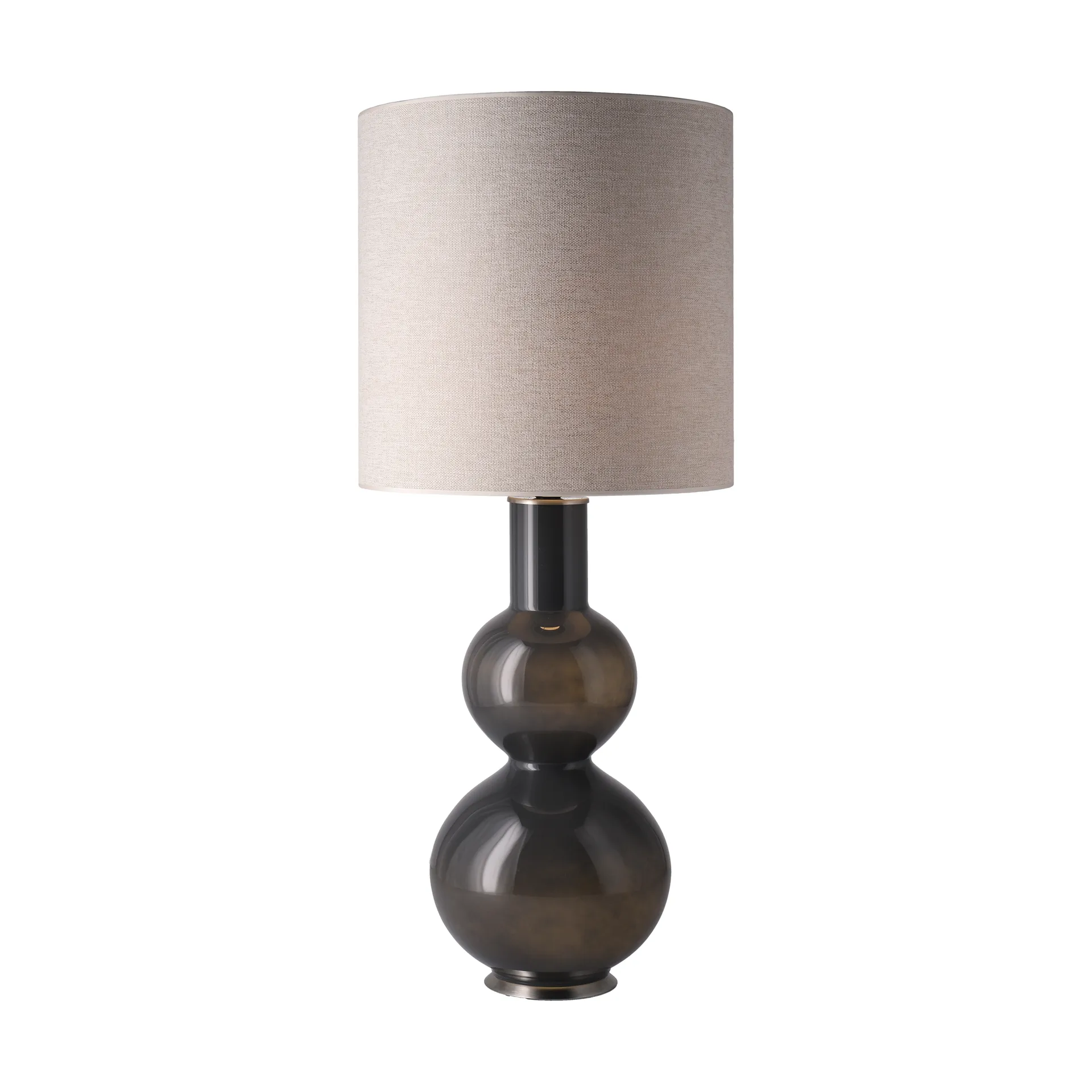Lámpara de mesa Augusta base de lámpara gris, London Beige M Flavia Lamps