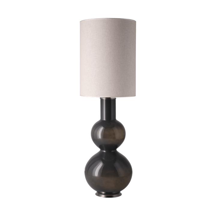 Lámpara de mesa Augusta base de lámpara gris, Milano Tostado L Flavia Lamps