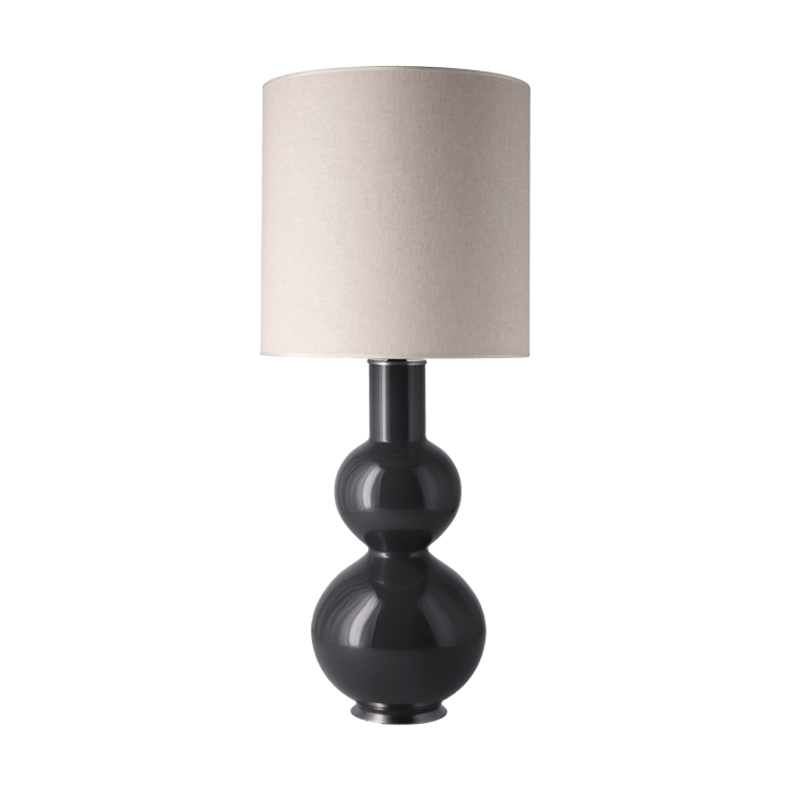 Lámpara de mesa Augusta base de lámpara gris - Milano Tostado M - Flavia Lamps