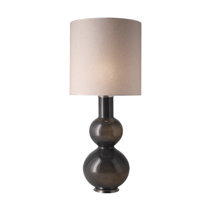 Lámpara de mesa Augusta base de lámpara gris, Milano Tostado M Flavia Lamps