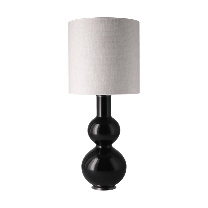 Lámpara de mesa Augusta base de lámpara negra - Babel Beige M - Flavia Lamps